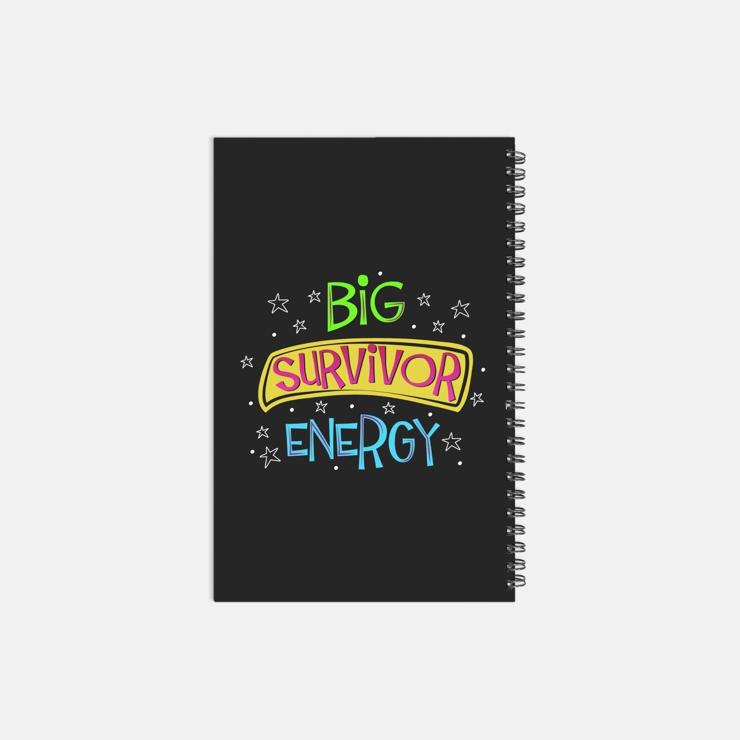 Big Survivor Energy Notebook Softcover Spiral 5.5 x 8.5