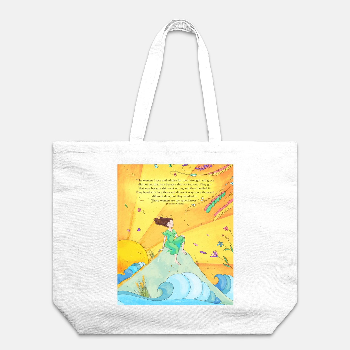 The Sarah: Ocean Muse Oversized Tote