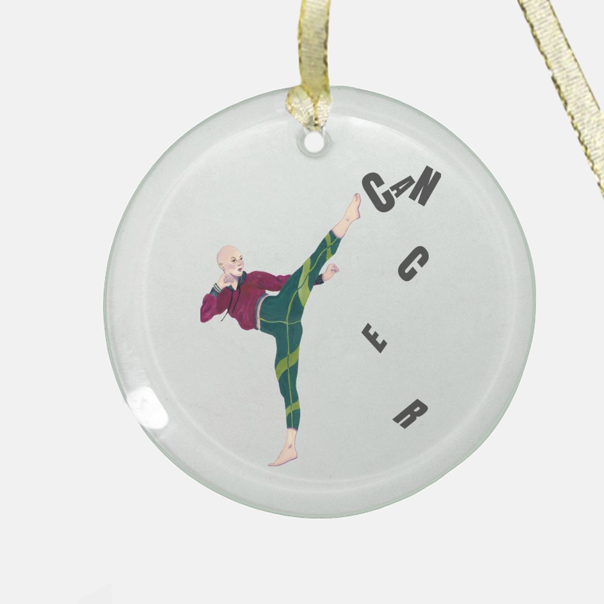 Heidi Ornament - Clear Glass (Round)