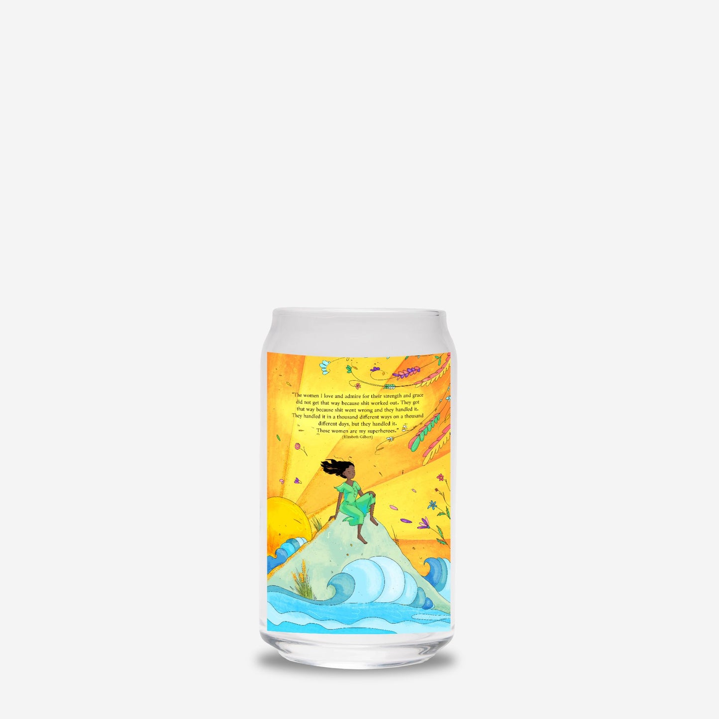 Sarah: Sunset Muse Glass Can 16oz