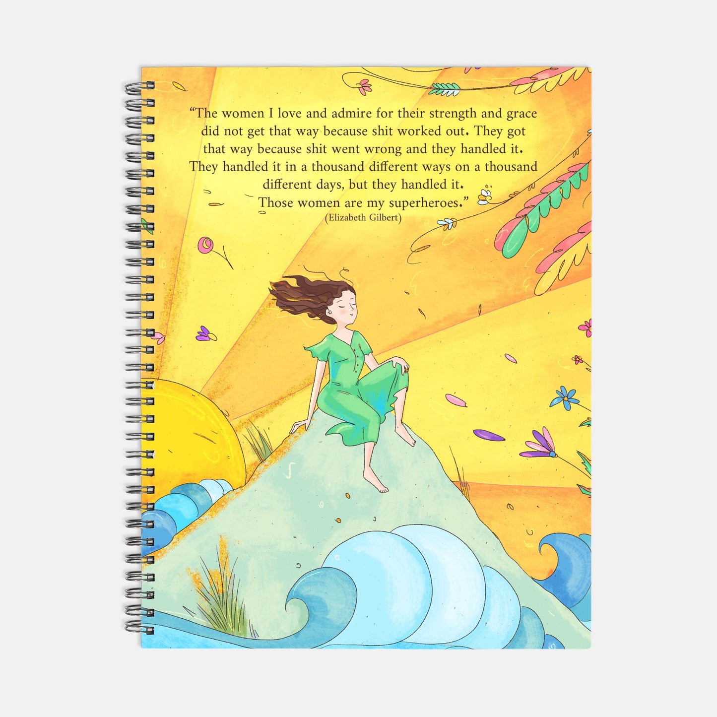 "The Sarah" Notebook Hardcover Spiral 8.5 x 11