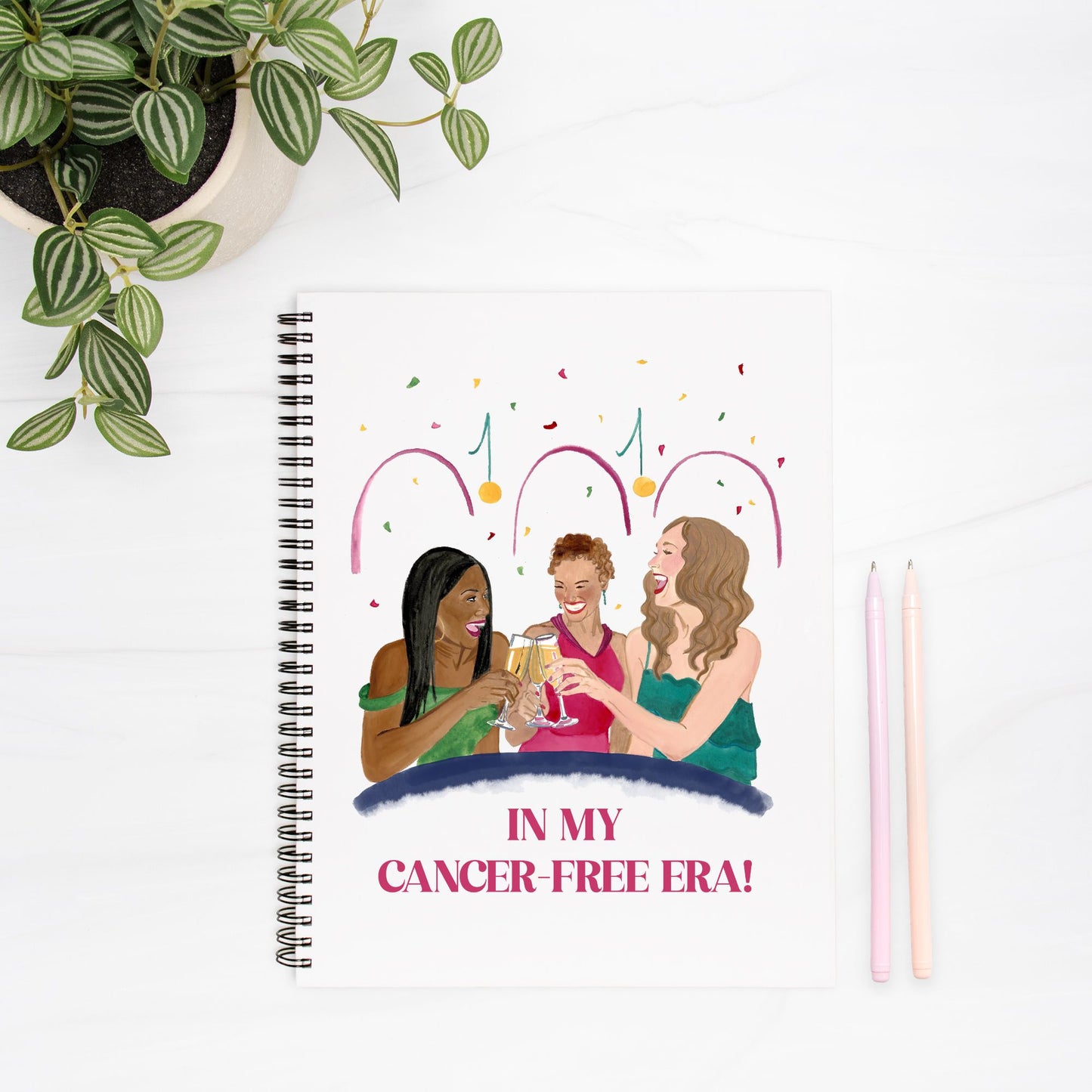 Celebration Notebook Hardcover Spiral 8.5 x 11