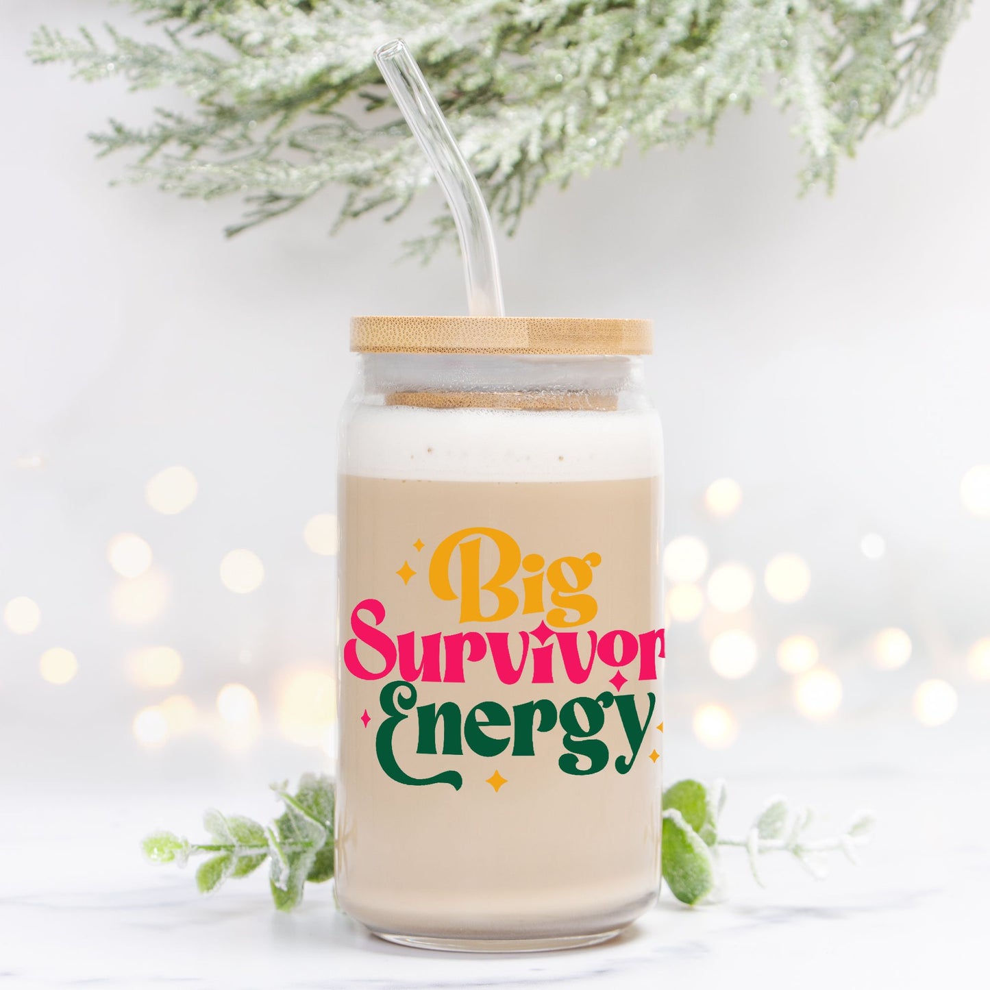 Big Survivor Energy Glass Can 16oz