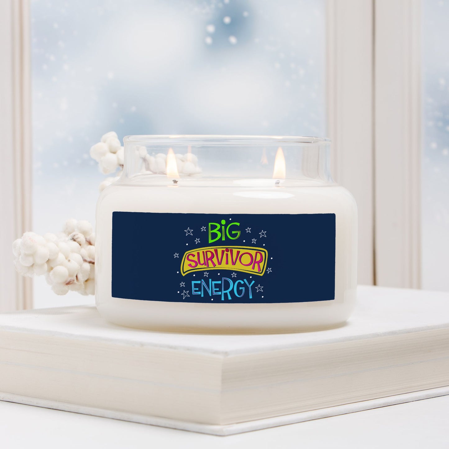Survivor Candle Apothecary Jar (Double Wick)