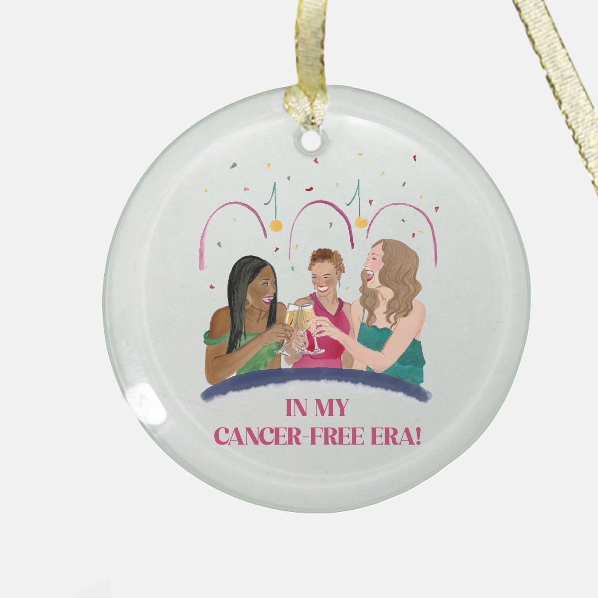 Celebration Ornament - Clear Glass (Round)