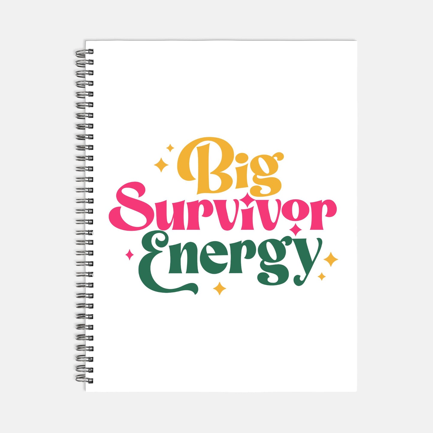 Big Survivor Energy Planner Hardcover Spiral 8.5 x 11