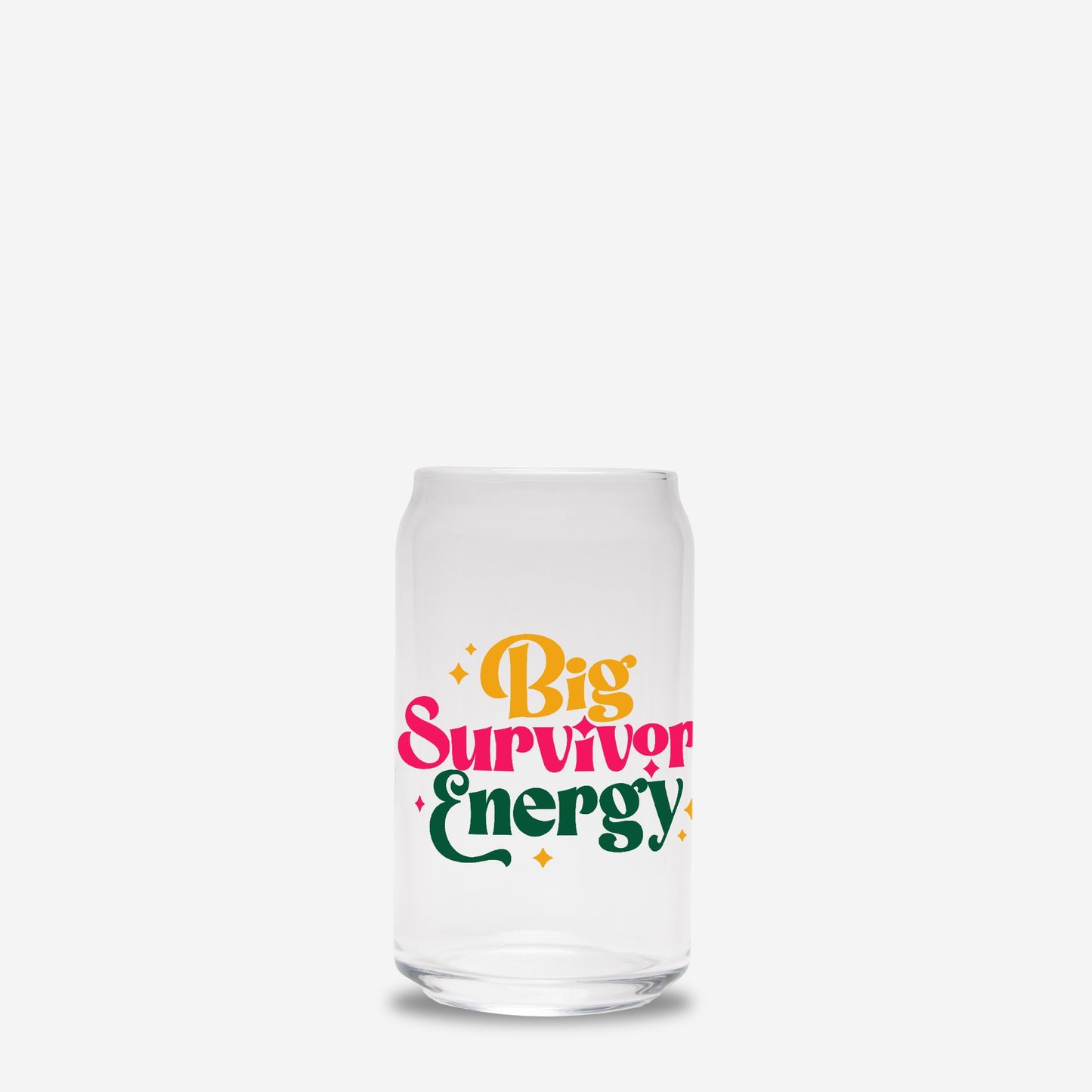 Big Survivor Energy Glass Can 16oz
