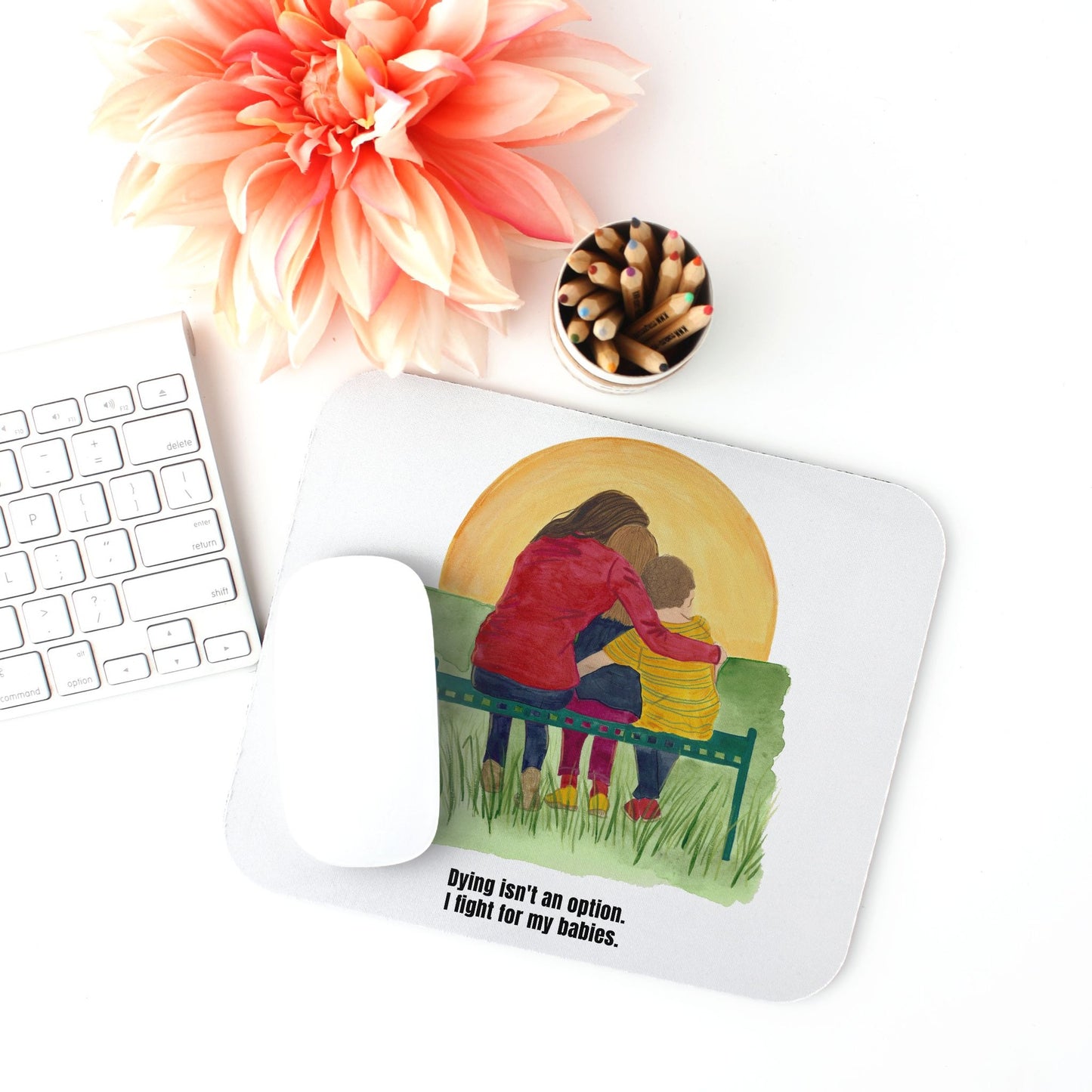 I Fight Mouse Pad (Rectangle)