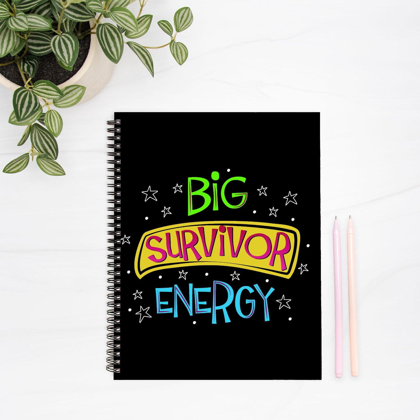 Survivor Notebook Hardcover Spiral 8.5 x 11