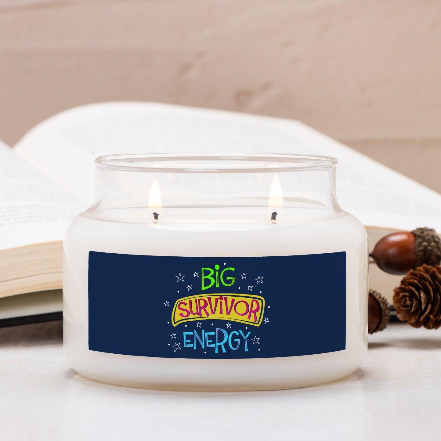 Survivor Candle Apothecary Jar (Double Wick)