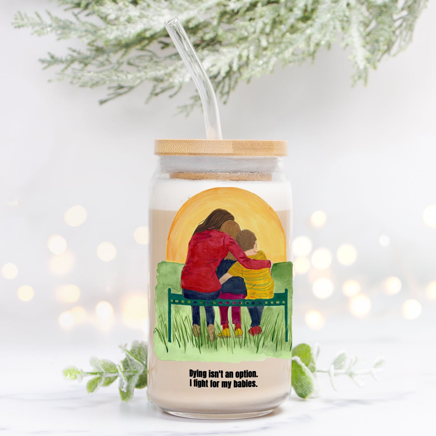 I Fight Glass Can 16oz