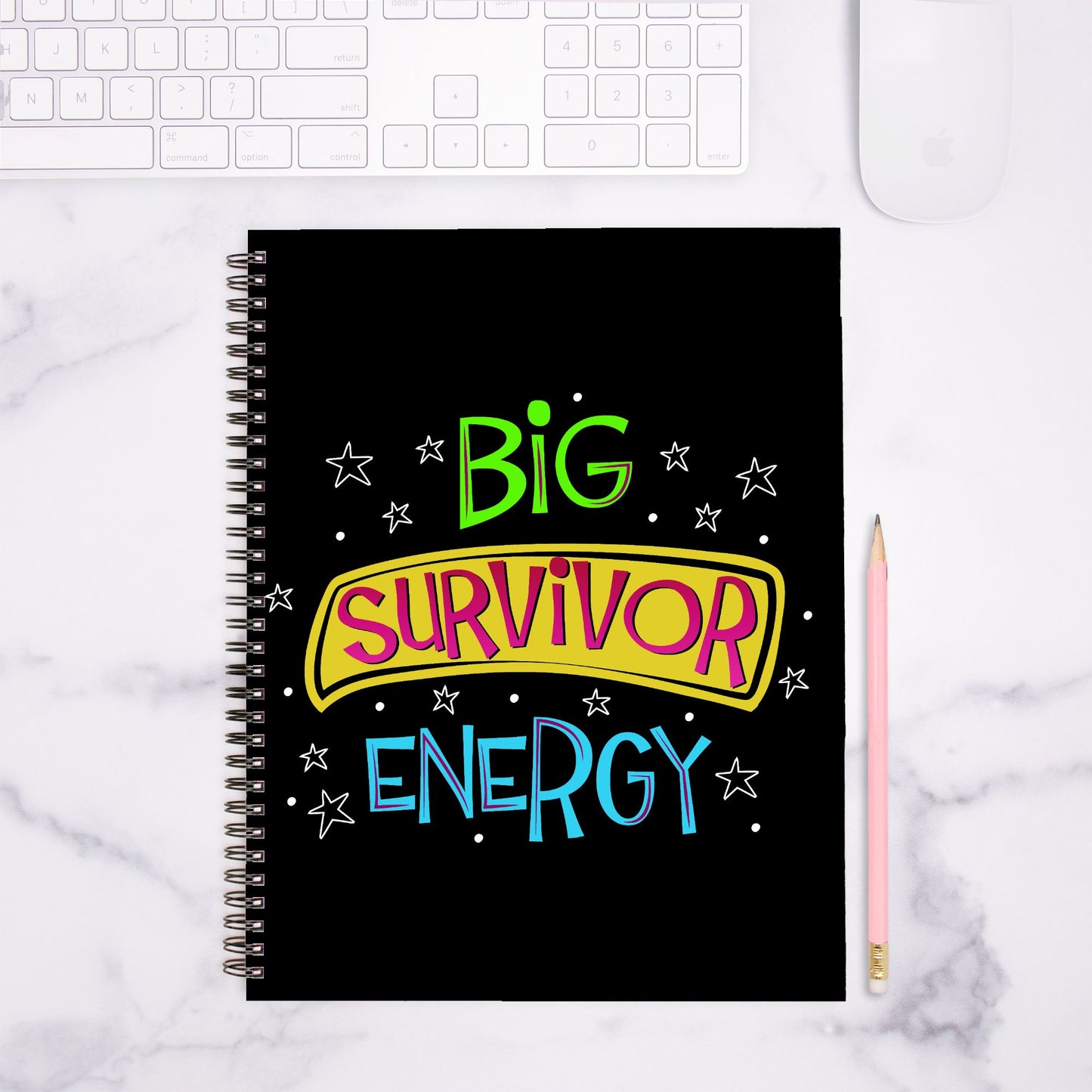 Survivor Notebook Hardcover Spiral 8.5 x 11