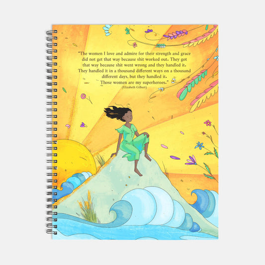 Sarah: Sunset Muse Notebook Hardcover Spiral 8.5 x 11