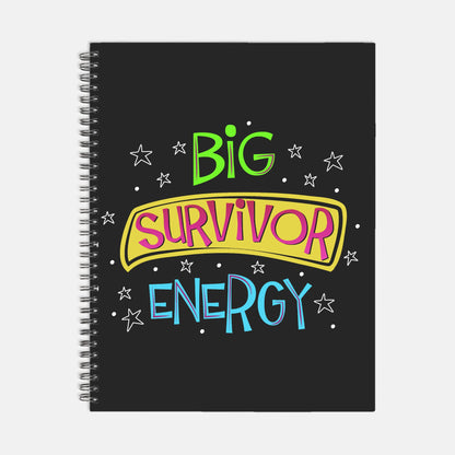Survivor Notebook Hardcover Spiral 8.5 x 11