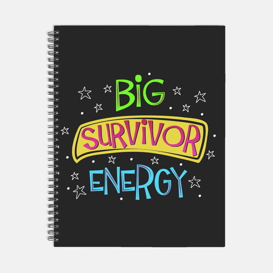 Survivor Notebook Hardcover Spiral 8.5 x 11