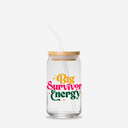 Big Survivor Energy Glass Can 16oz