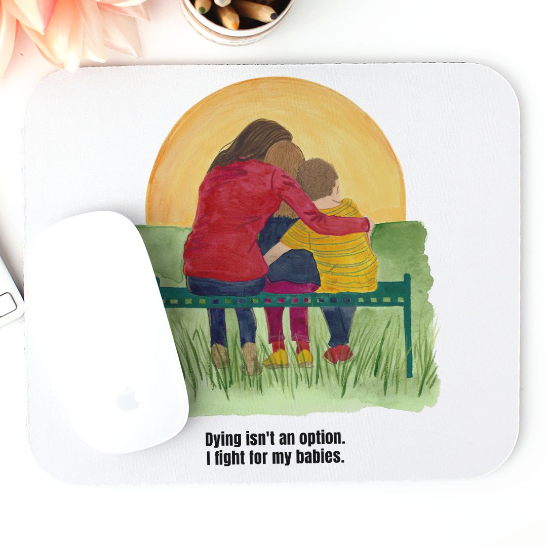 I Fight Mouse Pad (Rectangle)