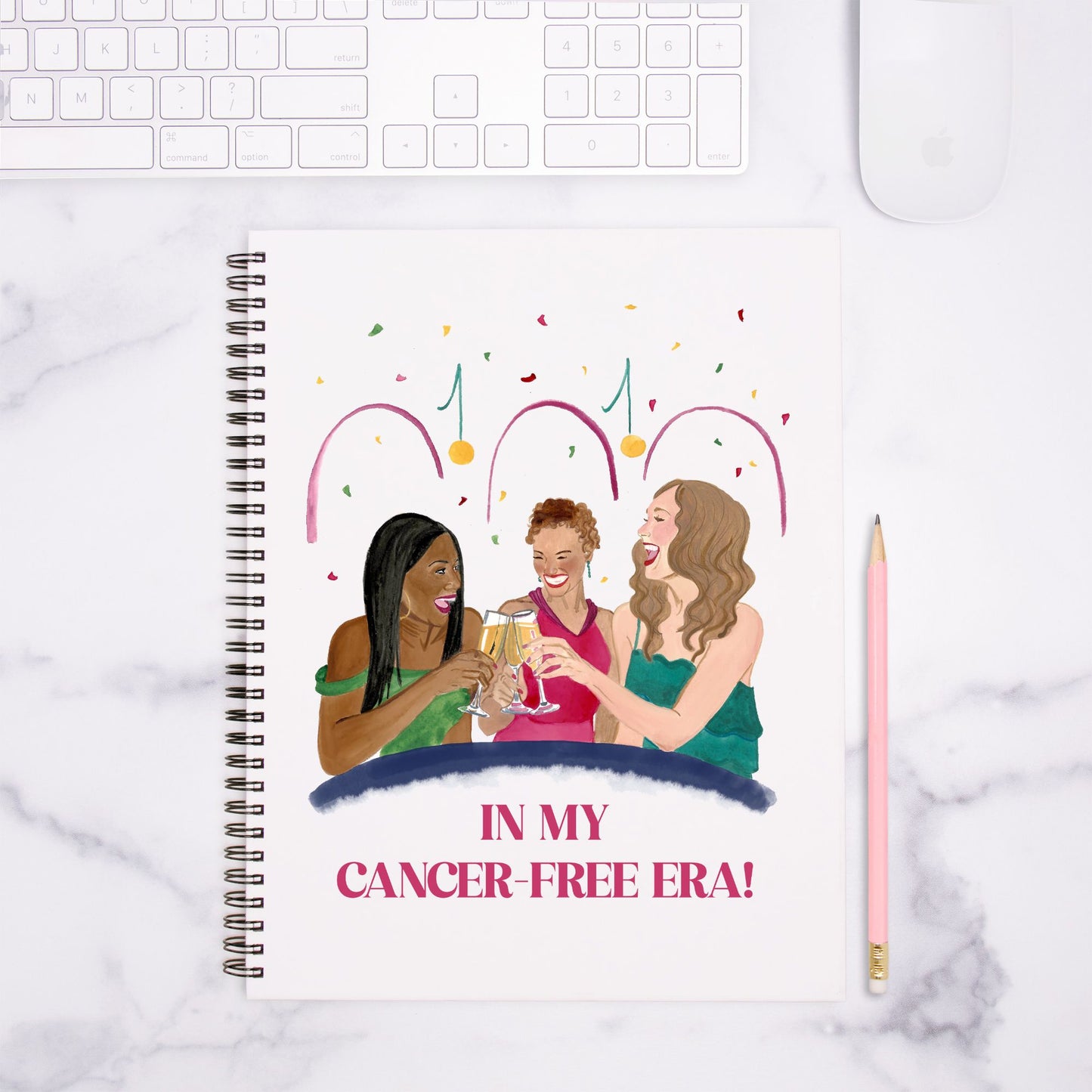 Celebration Notebook Hardcover Spiral 8.5 x 11