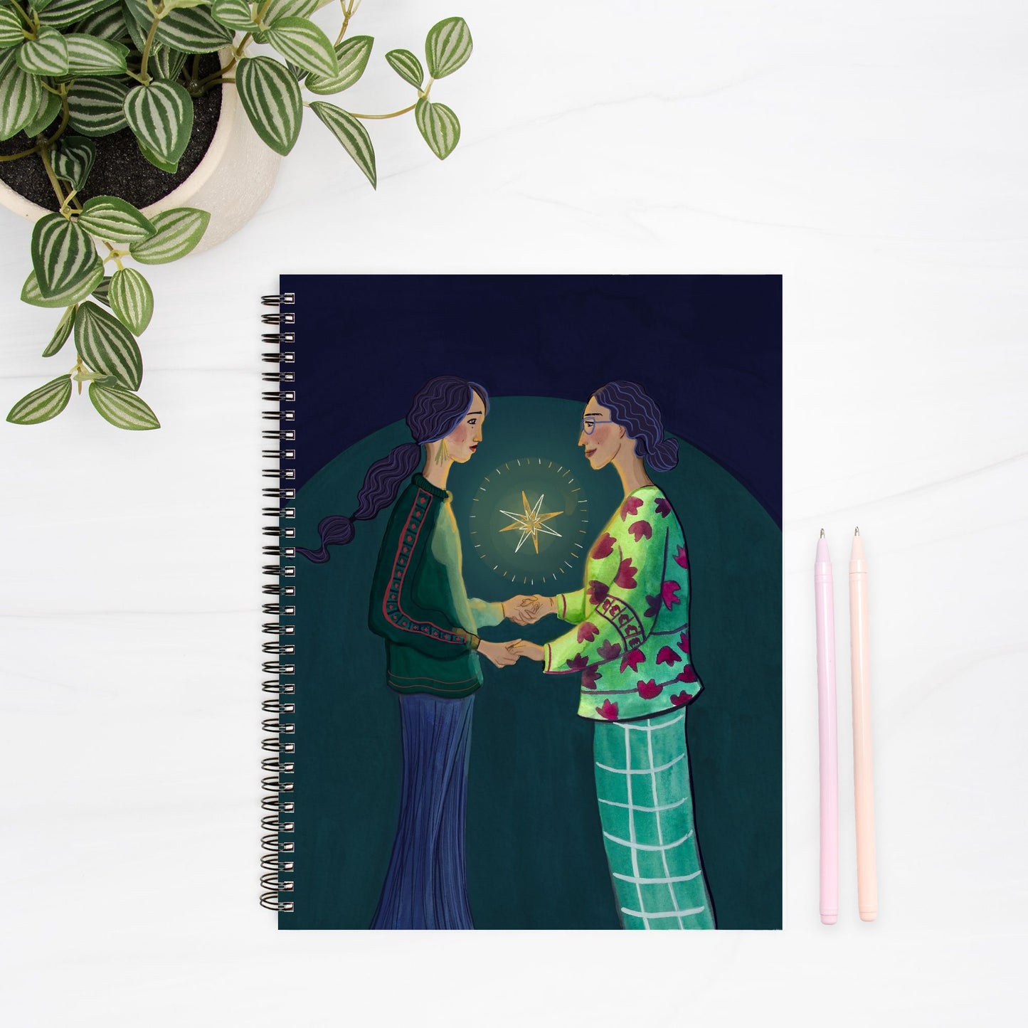 Guiding Light Notebook Hardcover Spiral 8.5 x 11