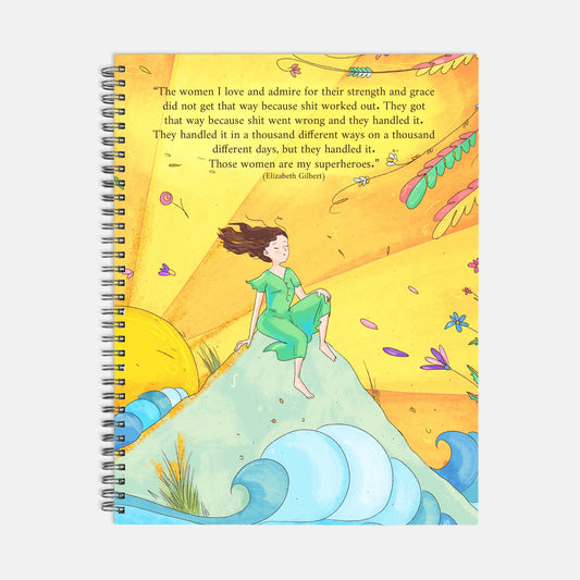 "The Sarah" Notebook Hardcover Spiral 8.5 x 11