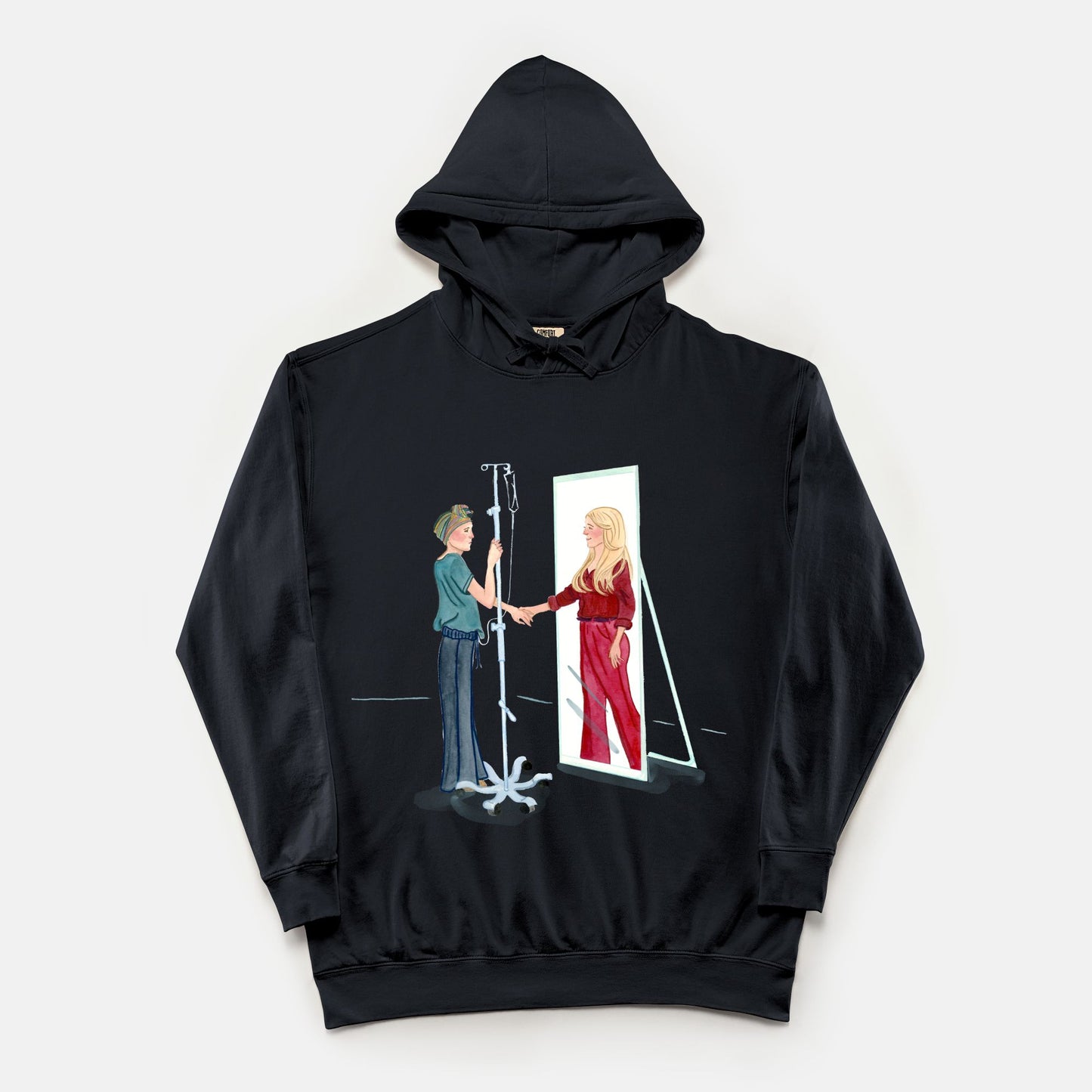 Mirror Comfort Color Lightweight Hooded Sweatshirt 1467