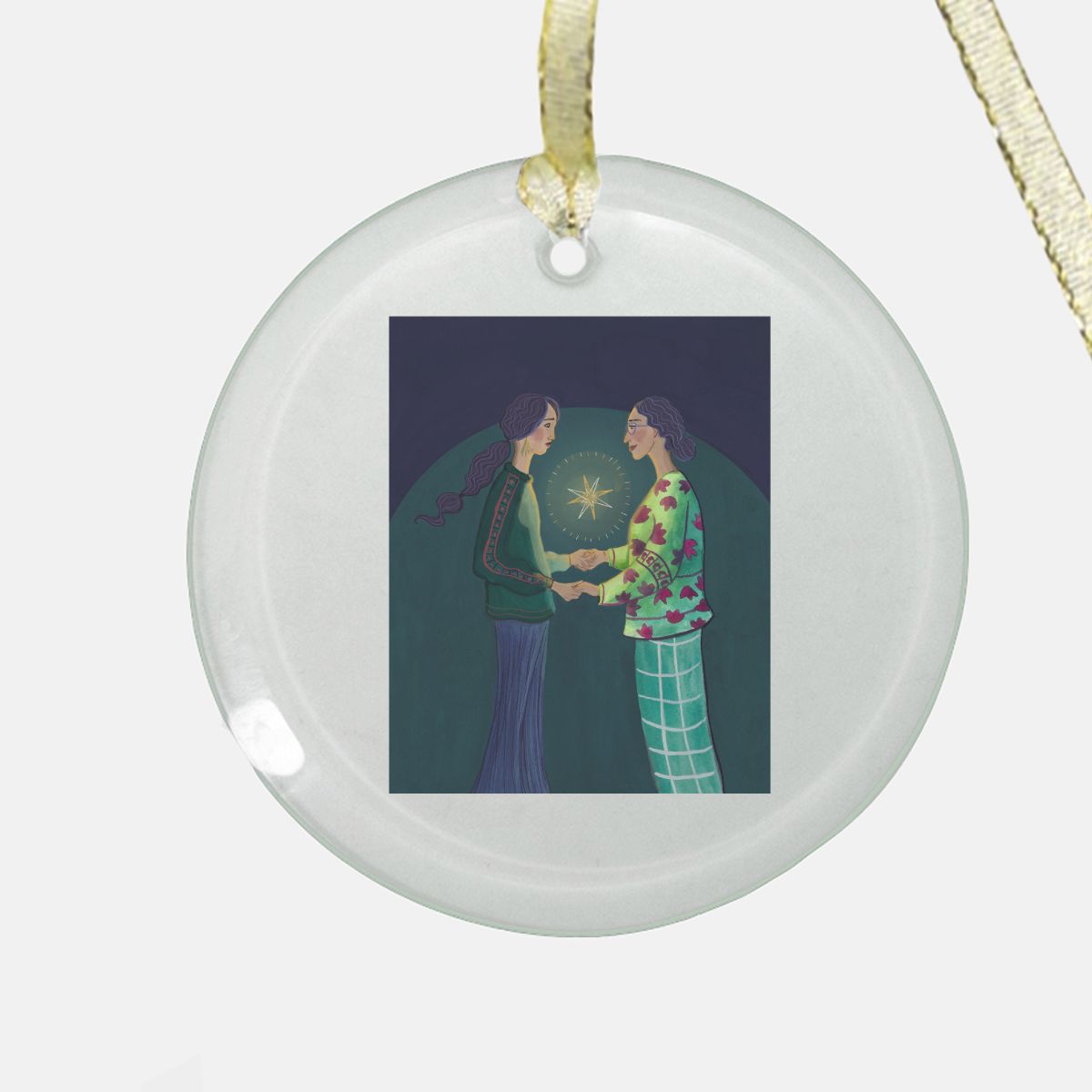 Guiding Light Ornament - Clear Glass (Round)