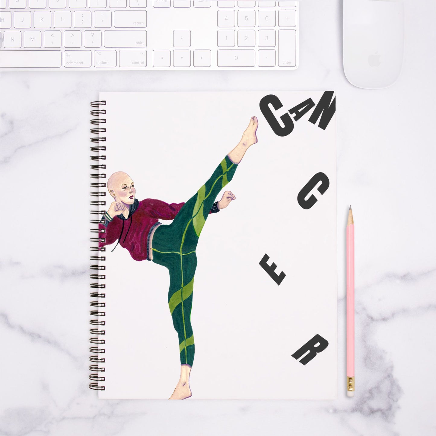 "The Heidi" Notebook Hardcover Spiral 8.5 x 11
