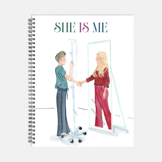 The Mirror: She IS Me Notebook Hardcover Spiral 8.5 x 11