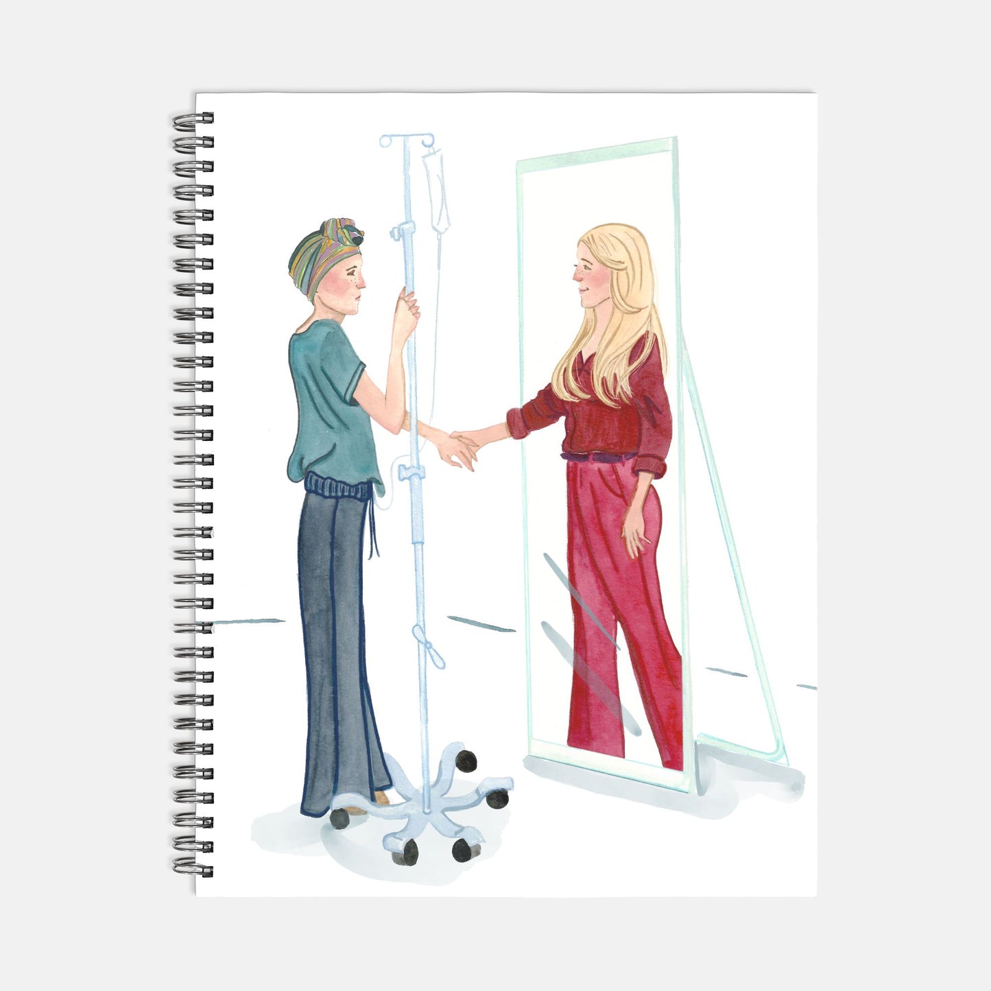 Mirror Notebook Hardcover Spiral 8.5 x 11