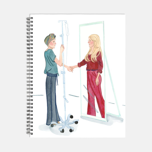 Mirror Notebook Hardcover Spiral 8.5 x 11