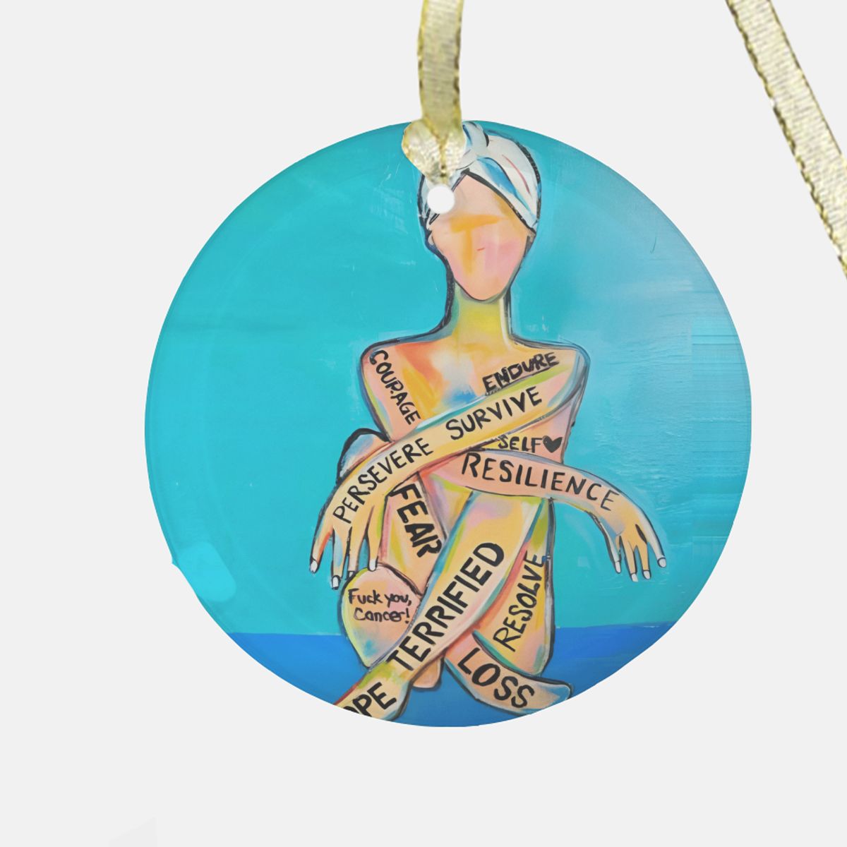 Jennifer Ornament - Clear Glass (Round)