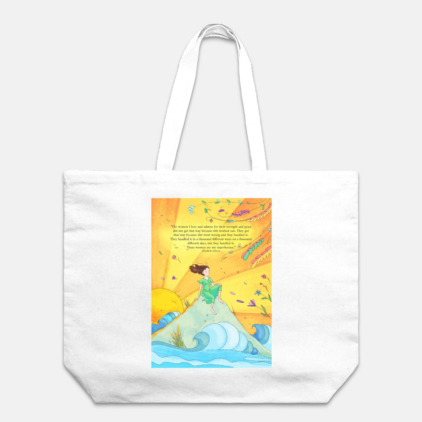 The Sarah: Sunset Muse Oversized Tote