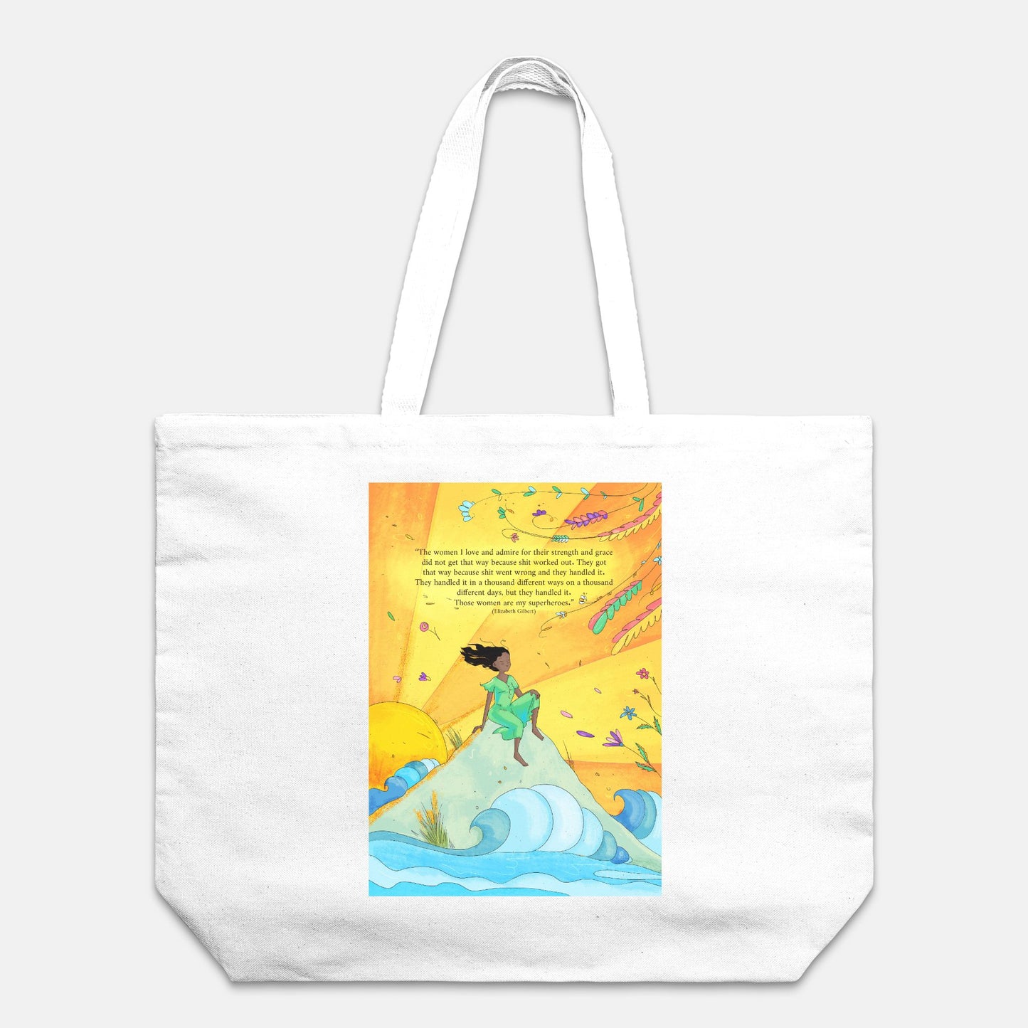 The Sarah: Sunset Muse Oversized Tote