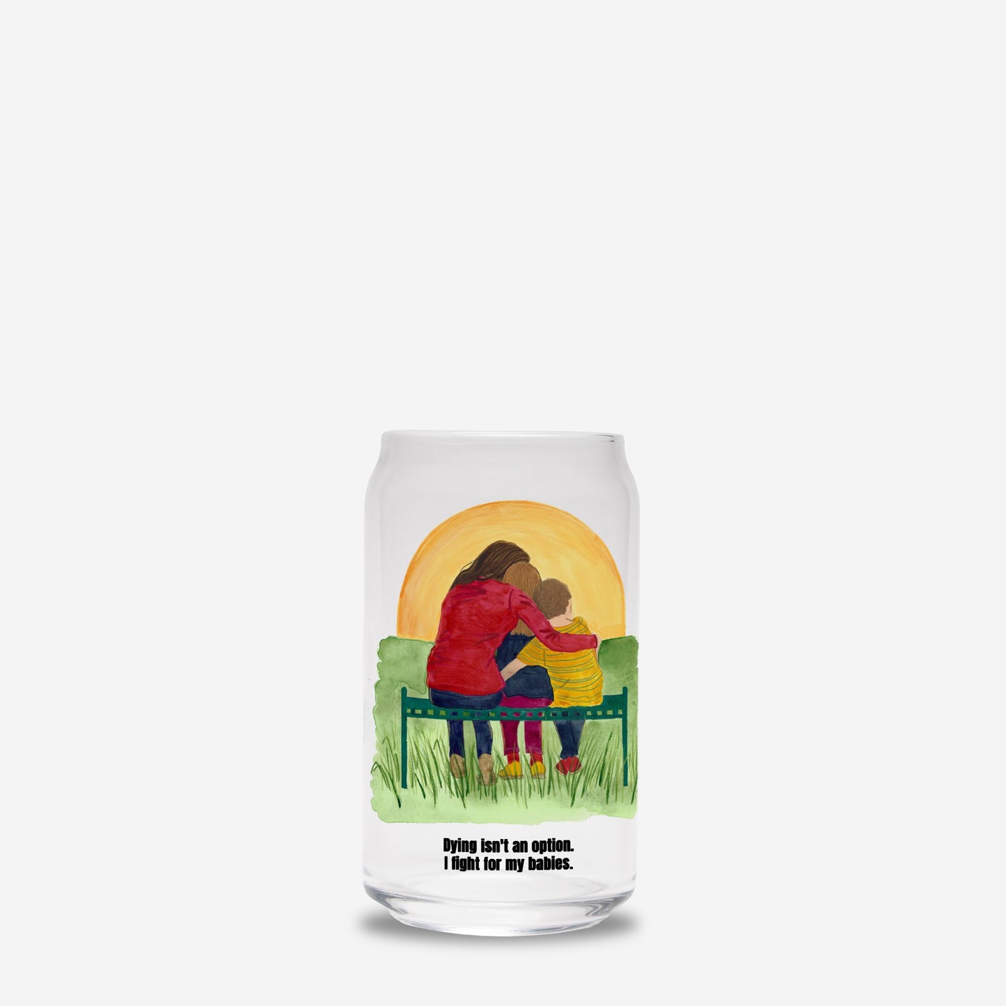 I Fight Glass Can 16oz