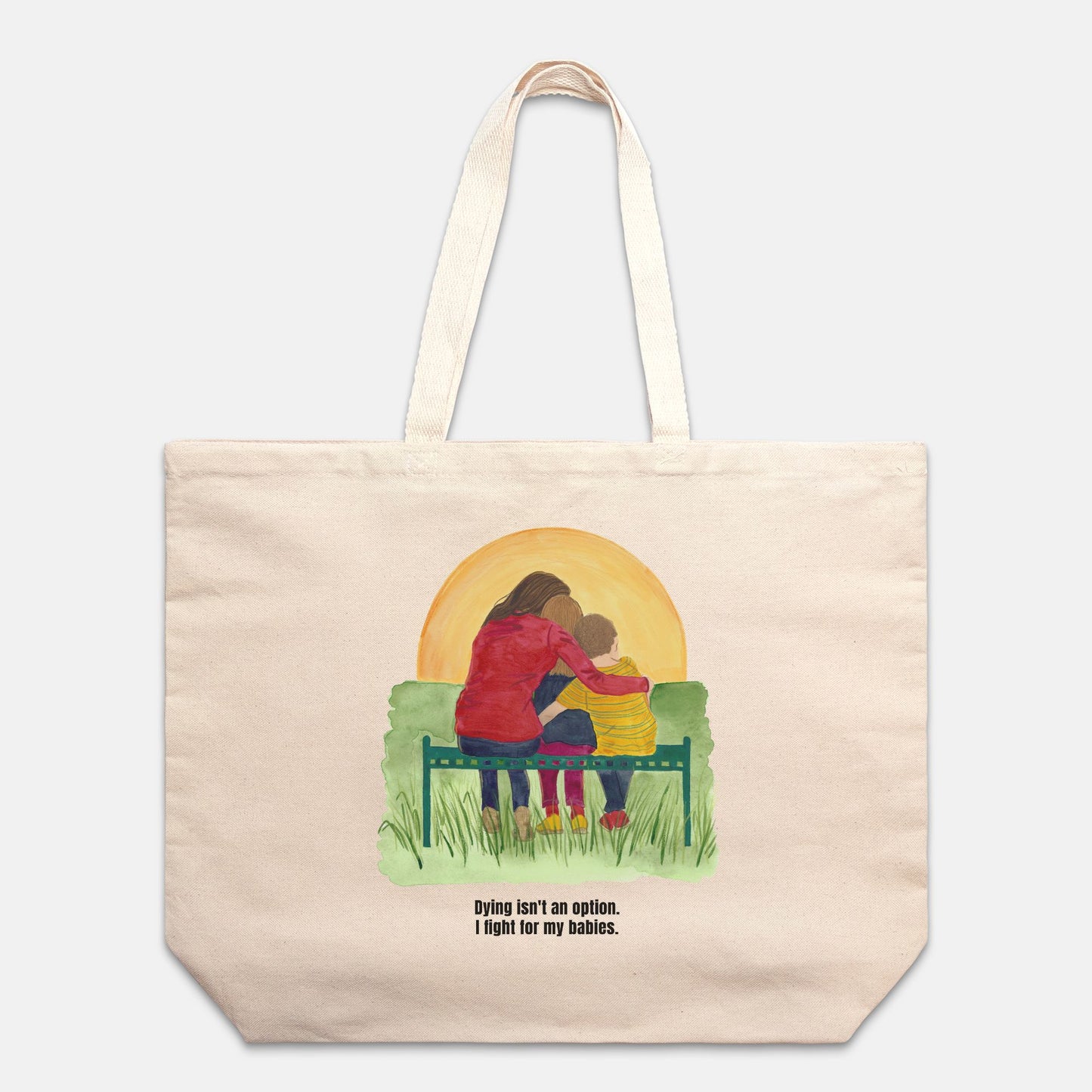 I Fight Oversized Tote