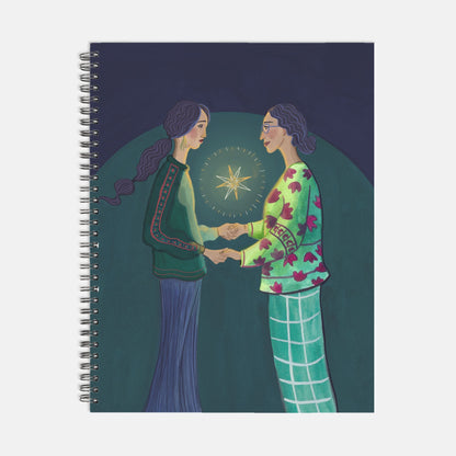 Guiding Light Notebook Hardcover Spiral 8.5 x 11