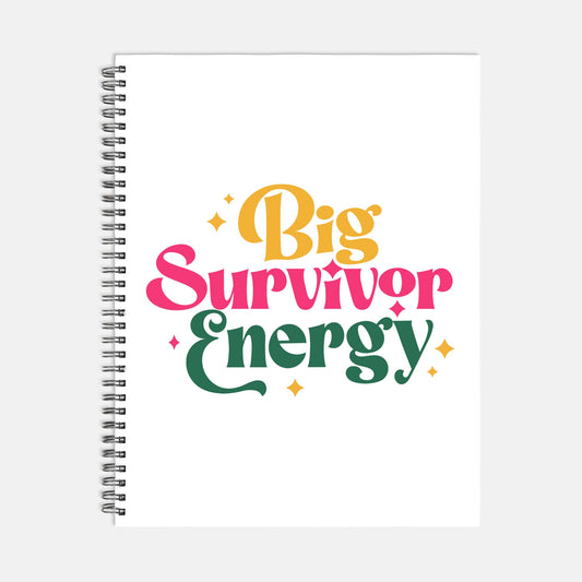 Big Survivor Energy Planner Hardcover Spiral 8.5 x 11
