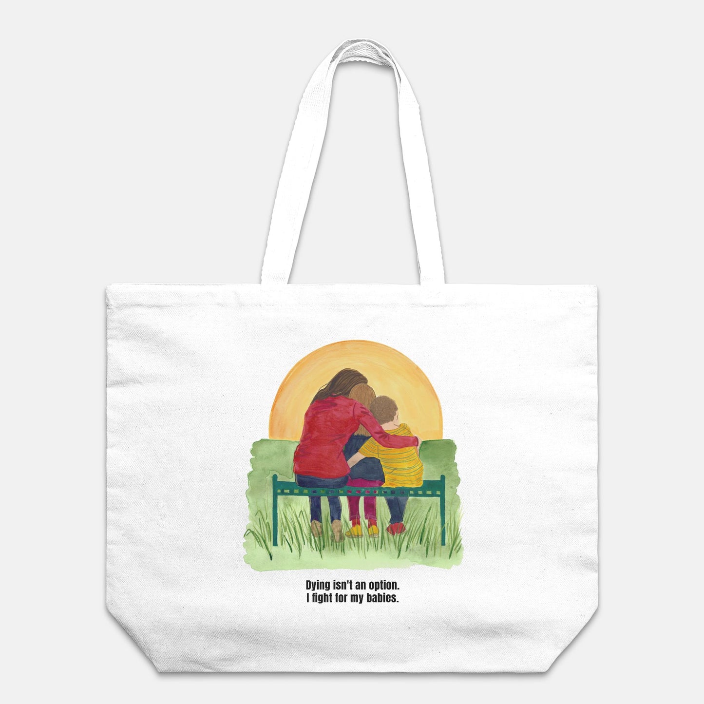 I Fight Oversized Tote