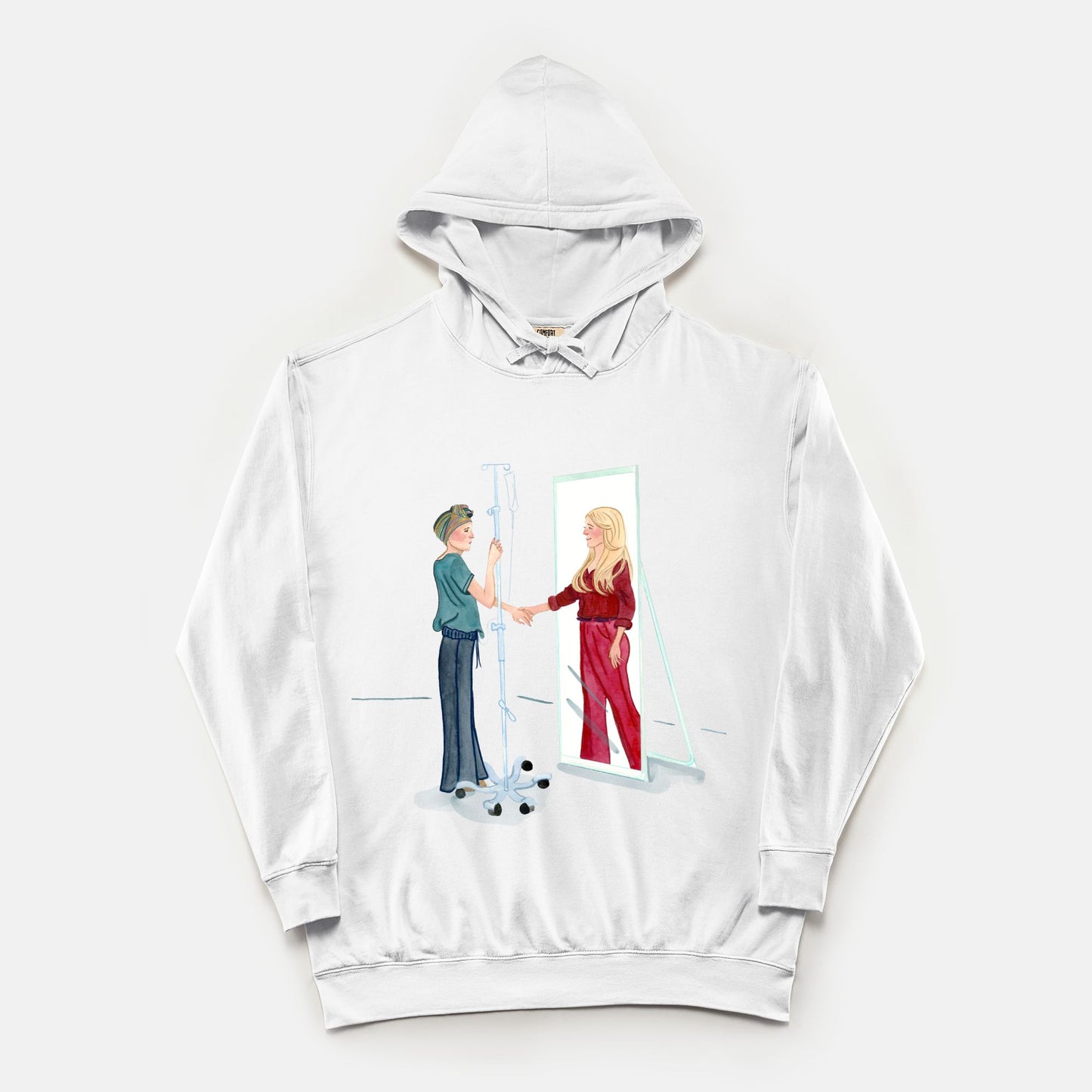 Mirror Comfort Color Lightweight Hooded Sweatshirt 1467