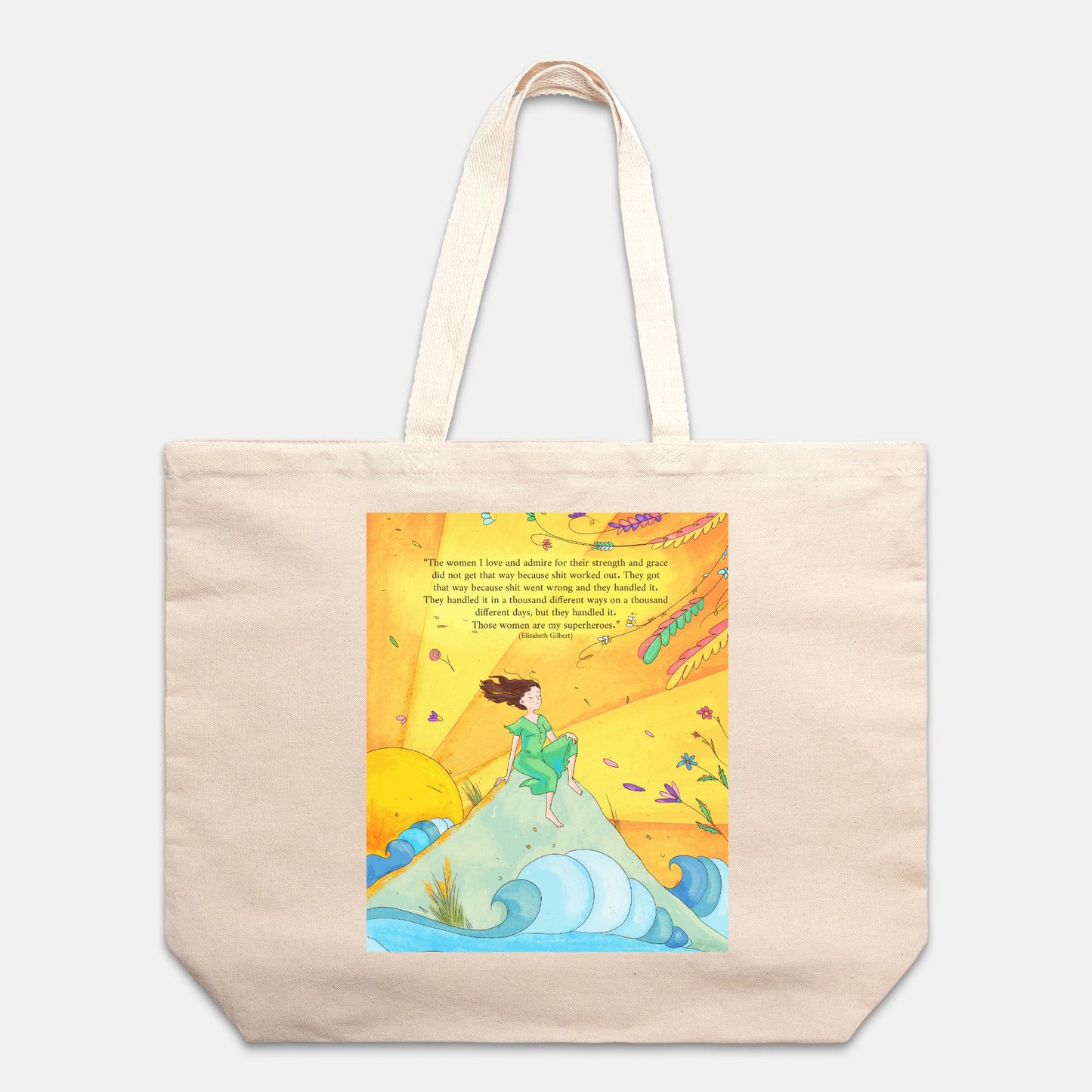 The Sarah: Ocean Muse Oversized Tote